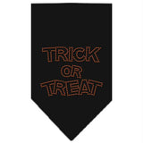 Trick or Treat Rhinestone Bandana Black Small