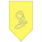 Boot Rhinestone Bandana Yellow Small