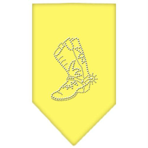Boot Rhinestone Bandana Yellow Small
