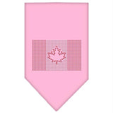 Canadian Flag Rhinestone Bandana Light Pink Large