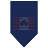 Canadian Flag Rhinestone Bandana Navy Blue Small