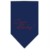 Ciao Baby Rhinestone Bandana Navy Blue large