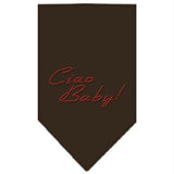 Ciao Baby Rhinestone Bandana Cocoa Small
