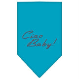 Ciao Baby Rhinestone Bandana Turquoise Small