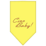 Ciao Baby Rhinestone Bandana Yellow Small