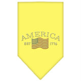 Classic American Rhinestone Bandana Yellow Small
