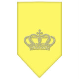 Crown Rhinestone Bandana Yellow Large