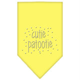 Cutie Patootie Rhinestone Bandana Yellow Large
