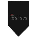 Believe Rhinestone Bandana Black Large