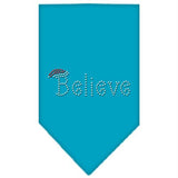 Believe Rhinestone Bandana Turquoise Large