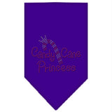 Candy Cane Princess Rhinestone Bandana Purple Large