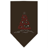 Peace Tree Rhinestone Bandana Cocoa Large