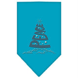 Peace Tree Rhinestone Bandana Turquoise Small