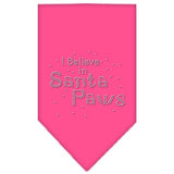 Santa Paws Rhinestone Bandana Bright Pink Large