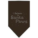 Santa Paws Rhinestone Bandana Cocoa Large