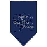 Santa Paws Rhinestone Bandana Navy Blue large