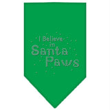 Santa Paws Rhinestone Bandana Emerald Green Small