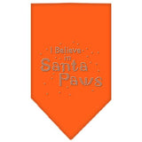 Santa Paws Rhinestone Bandana Orange Small