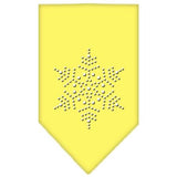 Snowflake Rhinestone Bandana Yellow Large