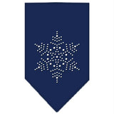 Snowflake Rhinestone Bandana Navy Blue Small