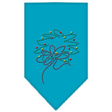 Wreath Rhinestone Bandana Turquoise Small