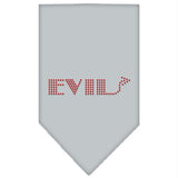 Evil Rhinestone Bandana Grey Large