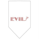 Evil Rhinestone Bandana White Large