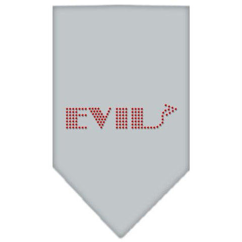 Evil Rhinestone Bandana Grey Small