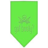 Got Booty Rhinestone Bandana Lime Green Large