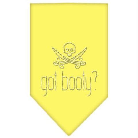 Got Booty Rhinestone Bandana Yellow Large