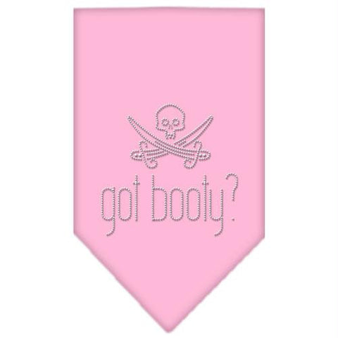 Got Booty Rhinestone Bandana Light Pink Small