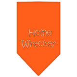 Home Wrecker Rhinestone Bandana Orange Large