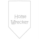 Home Wrecker Rhinestone Bandana White Large