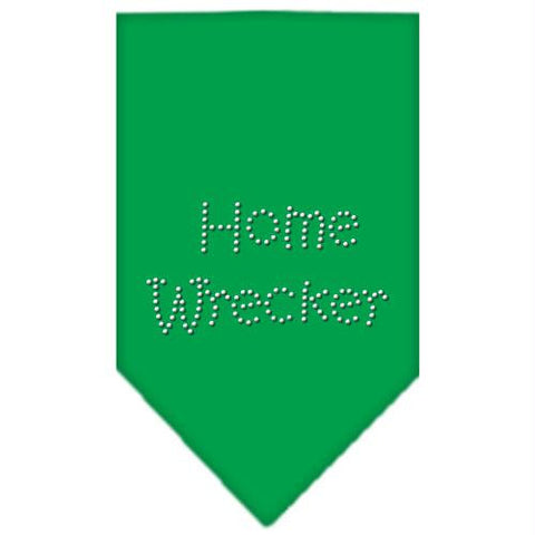Home Wrecker Rhinestone Bandana Emerald Green Small