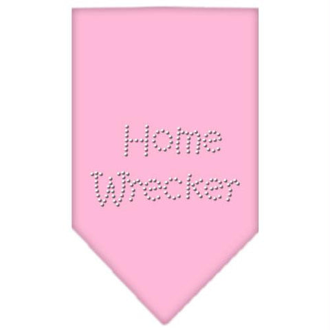 Home Wrecker Rhinestone Bandana Light Pink Small