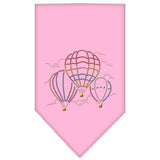 Hot Air Balloons Rhinestone Bandana Light Pink Small