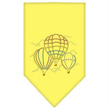Hot Air Balloons Rhinestone Bandana Yellow Small