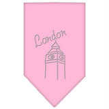 London Rhinestone Bandana Light Pink Large