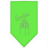 London Rhinestone Bandana Lime Green Small