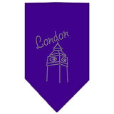 London Rhinestone Bandana Purple Small