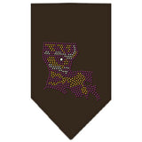 Louisiana Rhinestone Bandana Cocoa Small