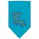 Louisiana Rhinestone Bandana Turquoise Small