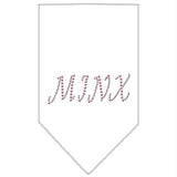 Minx Rhinestone Bandana White Small