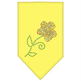 Multi Flower Rhinestone Bandana Yellow Large