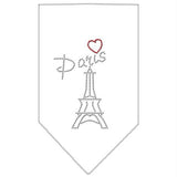 Paris Rhinestone Bandana White Small