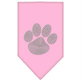 Paw Green Rhinestone Bandana Light Pink Large