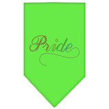 Pride Rhinestone Bandana Lime Green Large