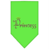 Princess Rhinestone Bandana Lime Green Small