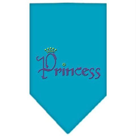 Princess Rhinestone Bandana Turquoise Small
