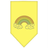 Rainbow Rhinestone Bandana Yellow Small